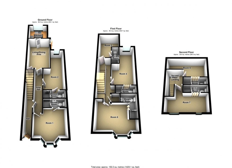Floorplan for Newly refurbished room with all bills & Council Tax