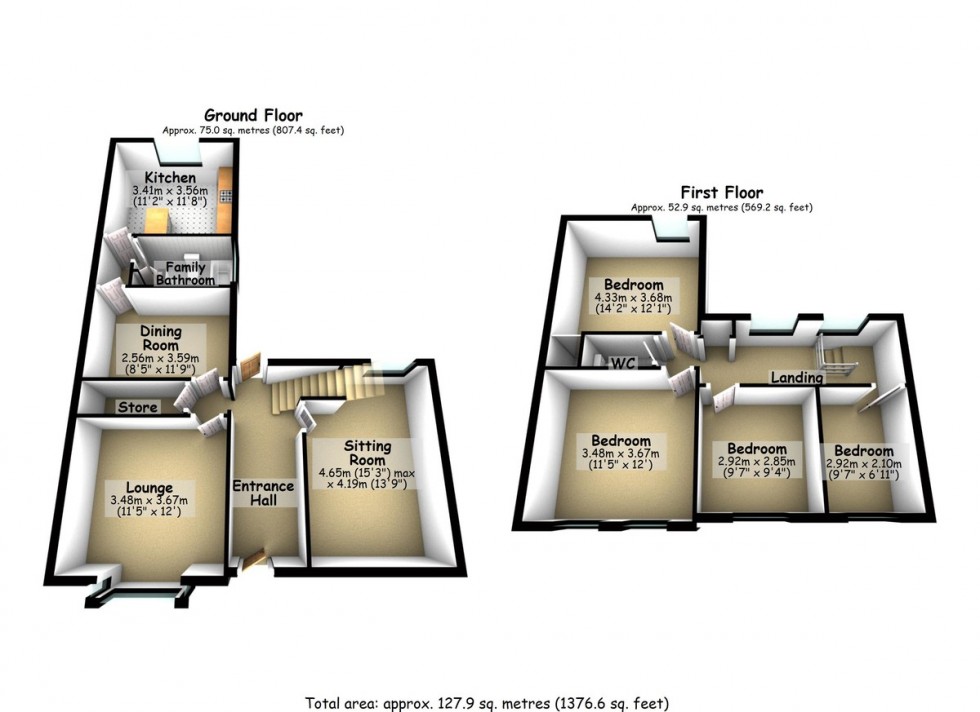 Floorplan for Emscote Road, Coventry