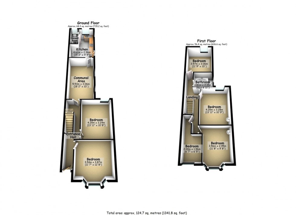 Floorplan for HMO Investment Property-Free Valutions