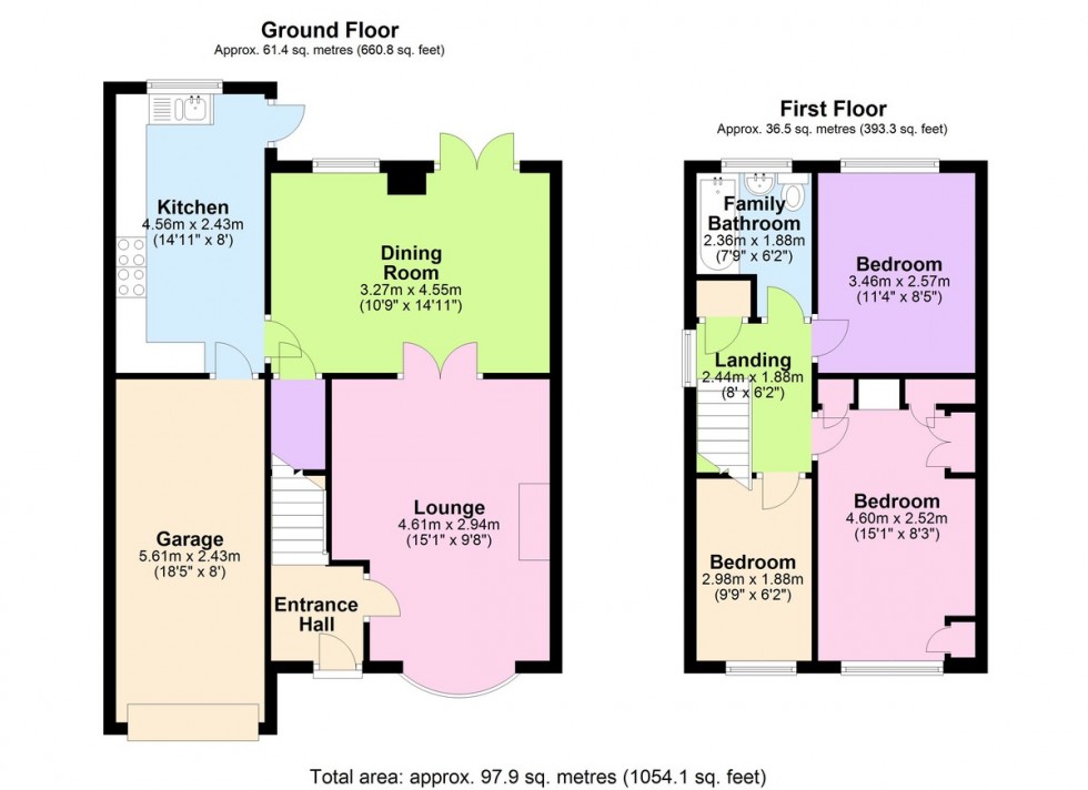 Floorplan for Great Home with the option to Extend.