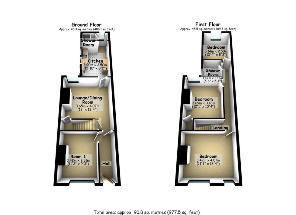 Floorplan for Potential 6 Bedroom HMO Near Cov Uni -SSTP