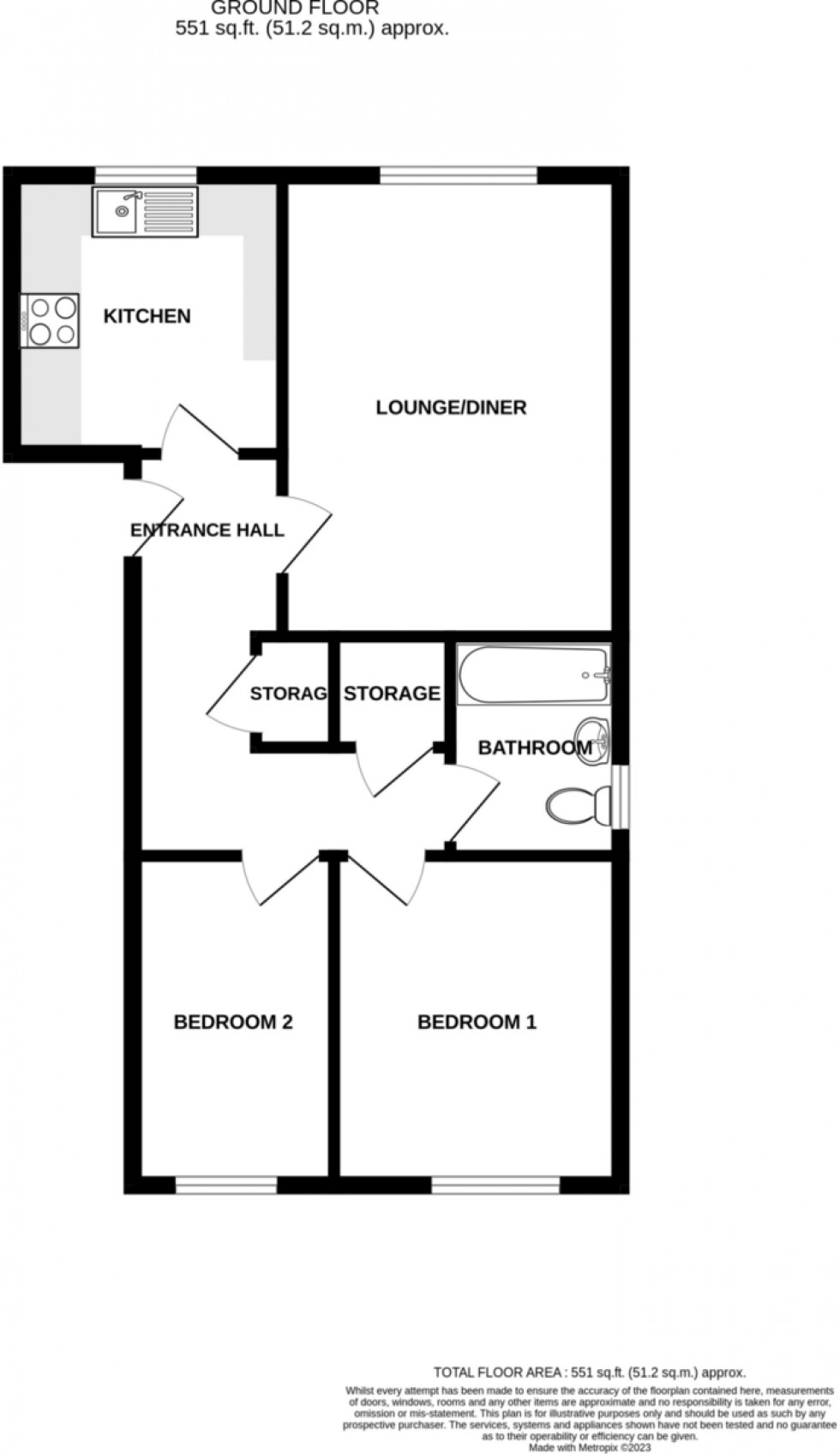 Floorplan for Brunel Close, Coventry