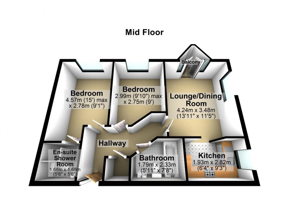 Floorplan for Conisbrough Keep, Coventry