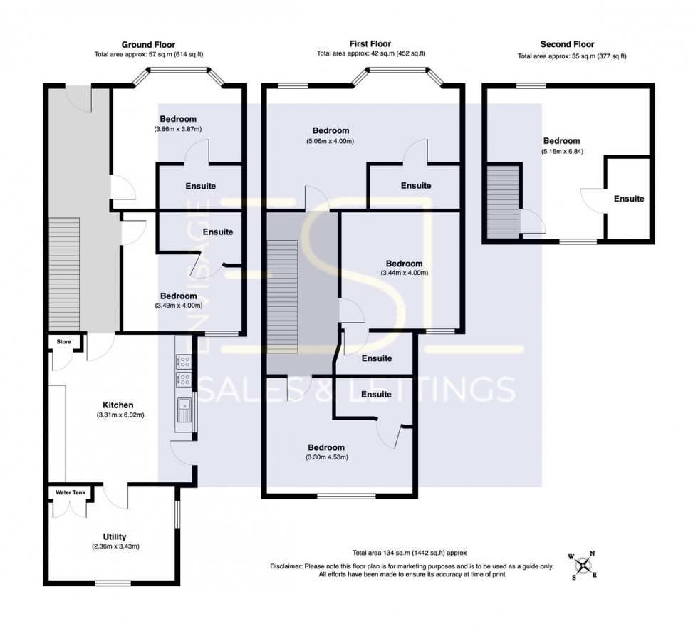 Floorplan for 6 Bedroom Refurbished HMO