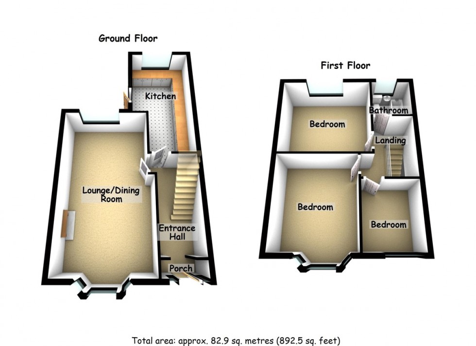 Floorplan for Barkers Butts Lane, Coventry