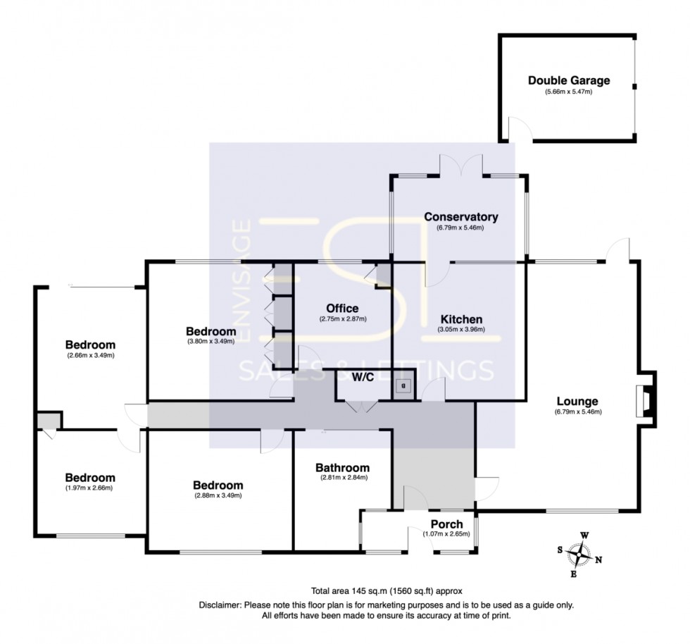 Floorplan for Four bedroom Corner plot Bungalow