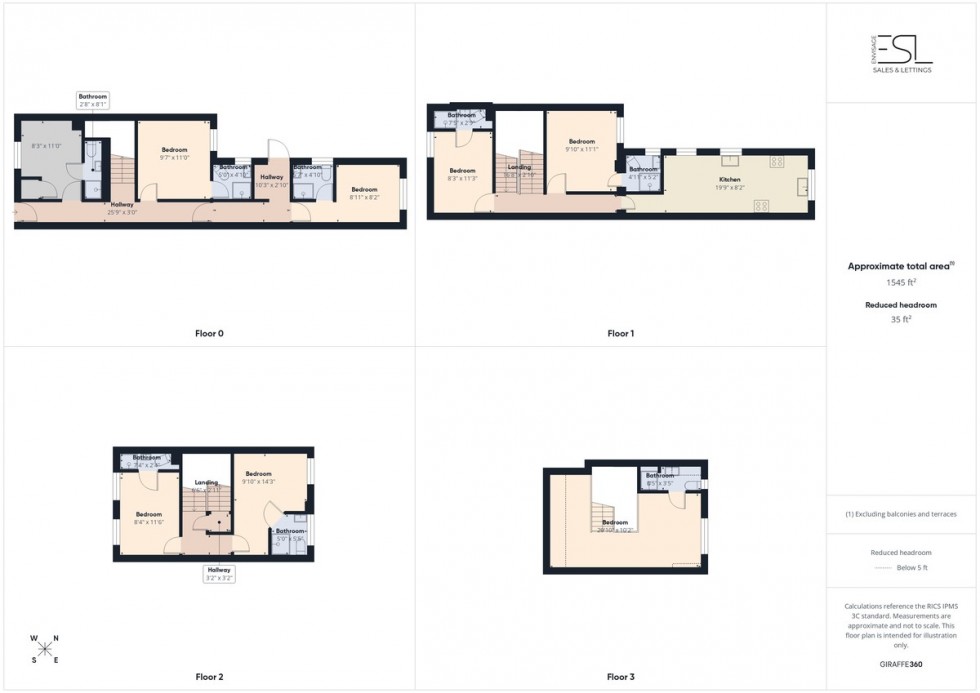 Floorplan for Newly Refurbished Turnkey Investment