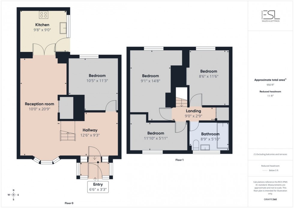 Floorplan for Four Bedroom-Marlcroft, Coventry